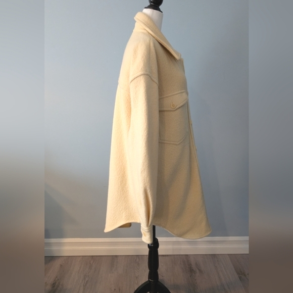 [XL] NWT Wilfred Free Ganna Shirt Jacket in Yellow - Picture 2 of 12